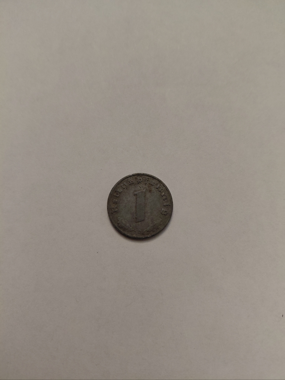 Vintage One-Coin 1 Reichs 1942 Germany - Gray